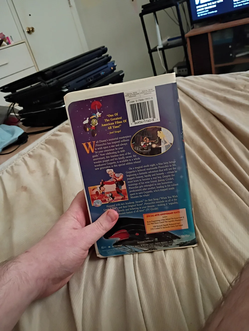 Disney Pinocchio VHS - Classic Blue Cover